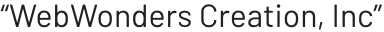 “WebWonders
